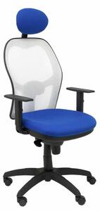 Office Chair with Headrest Jorquera P&C ALI229C Blue