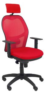 Office Chair with Headrest Jorquera P&C 10CRNCR Red