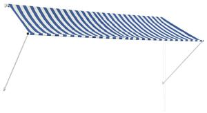 Retractable Awning 300x150 cm Blue and White