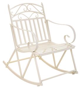 Rocking chair Alexandra House Living White Iron 24 x 45 x 24 cm