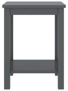Bedside Cabinet Dark Grey 35x30x47 cm Solid Pinewood
