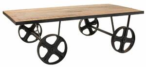 Centre Table Alexandra House Living Brown Black Iron Mango wood 60 x 38 x 120 cm