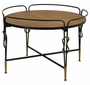 Centre Table Alexandra House Living Brown Metal Fir wood MDF Wood 78 x 53 x 78 cm