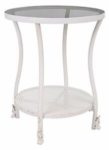 Centre Table Alexandra House Living White Glass Iron 50 x 60 x 50 cm