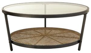 Centre Table Alexandra House Living Brown Glass Iron 91 x 41 x 91 cm