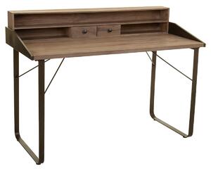 Desk Alexandra House Living Brown Wood Iron Plate Fir wood 60 x 95 x 130 cm