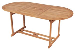 Garden Table 180x90x75 cm Solid Teak Wood