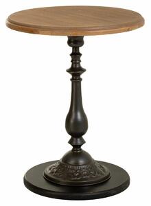 Centre Table Alexandra House Living Black Metal Fir wood MDF Wood 50 x 65 x 50 cm