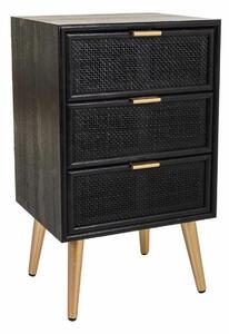 Nightstand Alexandra House Living Black Golden