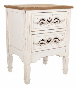 Nightstand Alexandra House Living White 38 x 62 x 48 cm