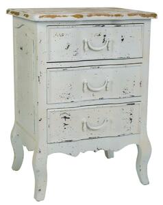 Nightstand Alexandra House Living White 40 x 70 x 50 cm