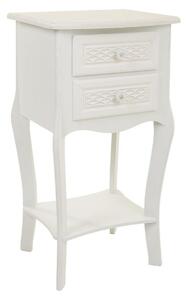 Nightstand Alexandra House Living White Cream 31 x 71 x 38 cm