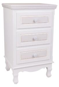 Nightstand Alexandra House Living White 33 x 68 x 41 cm