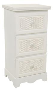 Nightstand Alexandra House Living White Cream 26 x 60 x 31 cm