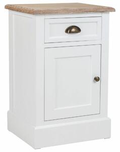 Nightstand Alexandra House Living White Brown 35 x 63 x 41 cm