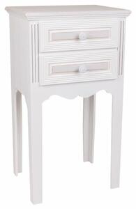 Nightstand Alexandra House Living White 28 x 69 x 38 cm