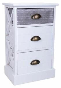 Nightstand Alexandra House Living White 25 x 57 x 35 cm