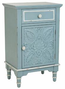 Nightstand Alexandra House Living Blue White 32 x 74 x 46 cm