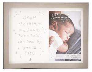 Bambino Metal Plated Of All The Things Photo Frame Silver