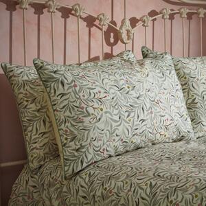 EW by Edinburgh Weavers Malory Floral Eucalyptus 100% Cotton Sateen Pillowcase Pair Green