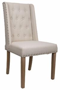 Dining Chair Alexandra House Living Cream 53 x 102 x 53 cm