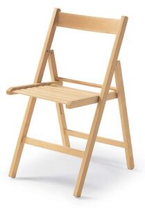 Folding Chair Brown Wood Beech 79 x 42,5 x 47,5 cm