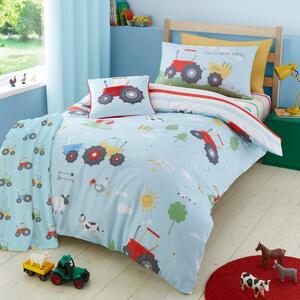 Farmyard Animal Single Duvet Cover & Pillowcase Set