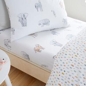 Catherine Lansfield Zoo Animals Fitted Sheet