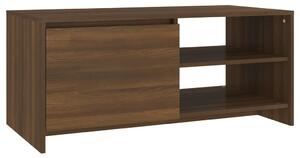Coffee Table Brown Oak 102x50x45 cm Engineered Wood