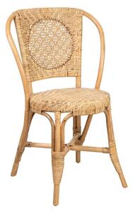 Chair Romimex Brown Rattan 55 x 85 x 65 cm