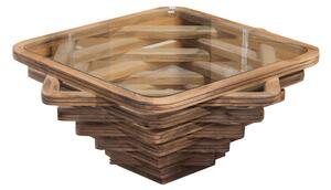 Centre Table Romimex Brown Walnut 110 x 45 x 110 cm