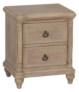 Nightstand Natural Fir wood MDF Wood 48 x 38 x 56 cm