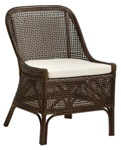 Armchair Romimex Brown Rattan 56 x 100 x 60 cm