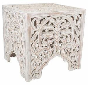 Centre Table Alexandra House Living White Mango wood 45 x 45 x 45 cm