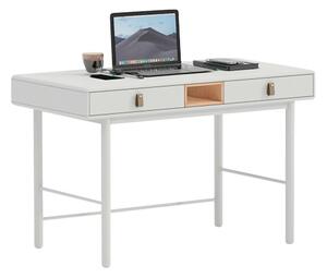 Desk Home ESPRIT White Natural Polyurethane MDF Wood 120 x 60 x 75 cm