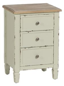 Nightstand Beige Natural Fir wood DMF 45 x 35 x 65 cm