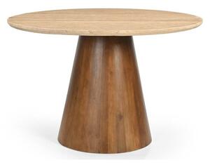 Dining Table Home ESPRIT Marble Mango wood 120 x 120 x 76 cm