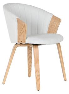 Dining Chair Home ESPRIT White Polyester Wood 60 x 57,5 x 79 cm