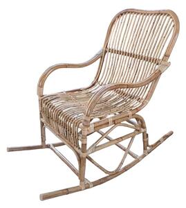 Rocking Chair Romimex Natural Rattan 55 x 105 x 90 cm