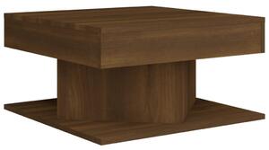 Coffee Table Brown Oak 57x57x30 cm Engineered Wood