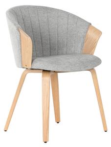 Dining Chair Home ESPRIT Grey Polyester Wood 60 x 57,5 x 79 cm