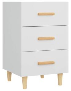 Bedside Cabinet White 40x40x66 cm Engineered Wood