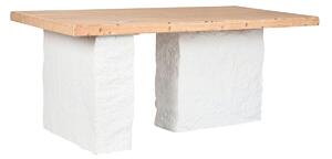 Dining Table Home ESPRIT White Resin Fir 180 x 90 x 77 cm