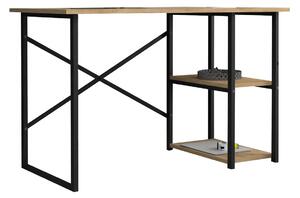 Desk Alexandra House Living Black Oak Metal Wood MDP 120 x 75 x 60 cm industrial