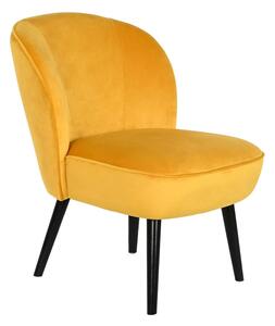 Armchair DKD Home Decor Yellow Wood 56 x 70 x 71 cm