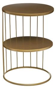 Centre Table Atmosphera Kobu Golden Metal 36 x 36 x 52 cm