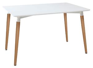 Dining Table Atmosphera Roka beech wood White (150 x 80 x 74 cm)