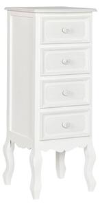 Chest of drawers Home ESPRIT White Wood MDF Wood Romantic 40 x 36 x 100 cm