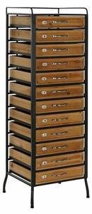 Chest of drawers DKD Home Decor Iron Fir (40 x 33 x 122 cm)