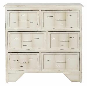 Chest of drawers DKD Home Decor White Multicolour Wood Metal MDF Wood 30 x 40 cm 76 x 35 x 74 cm